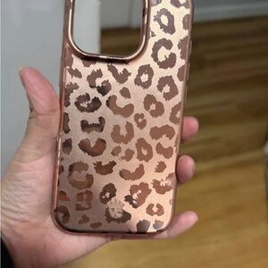 Velvet Caviar Rose Gold Leopard Phone Case